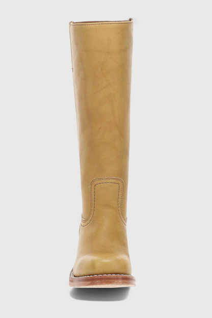 Teresa Leather Knee-High Boots | Heeled Knee-High Boots
