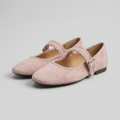 Women's Classic Mary Jane Flats – Adjustable Strap Everyday Comfort Shoes