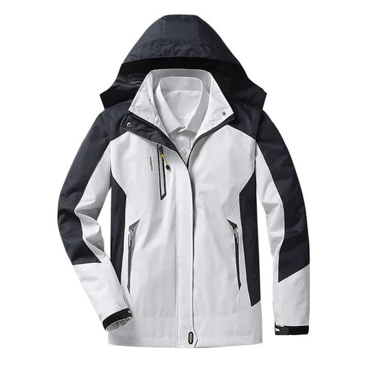 Veste imperméable femme – Coupe décontractée – Capuche ajustable – Poches zippées