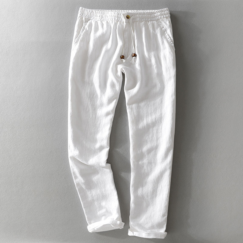 Men's pants – Relaxed fit – Breathable fabric – Elastic waistband with drawstring