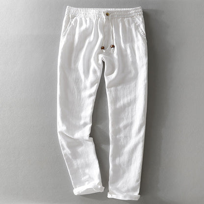 Men's pants – Relaxed fit – Breathable fabric – Elastic waistband with drawstring