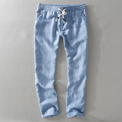 Men's pants – Relaxed fit – Breathable fabric – Elastic waistband with drawstring