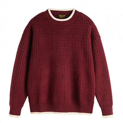 Tommy Relaxed Fit Pullover Sweater | Zigzag Pullover Sweater