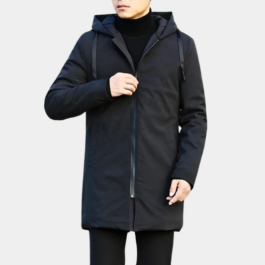 Giovanni Hooded Jacket | Straight Fit Zip Front Jacket