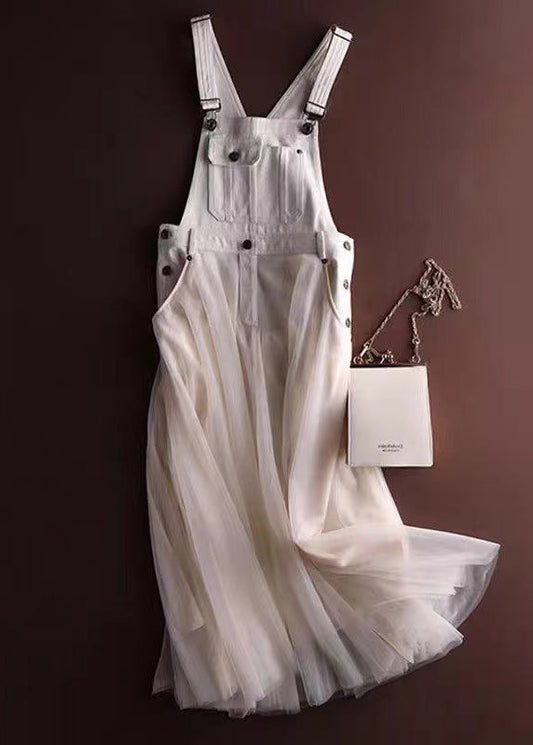 Strappy skirt for women – Flared cut – Structured top – Flowing tulle skirt