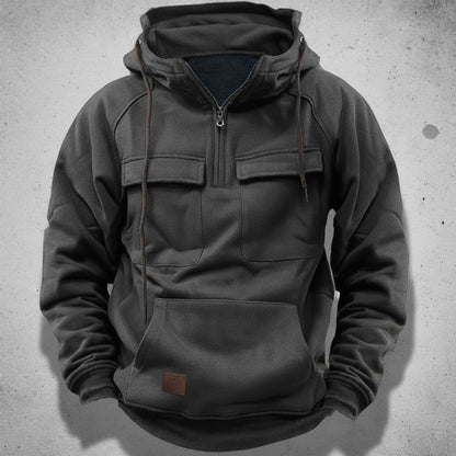 Finley Quarter-Zip Hoodie | Relaxed Fit, Kangaroo Pocket Hoodie