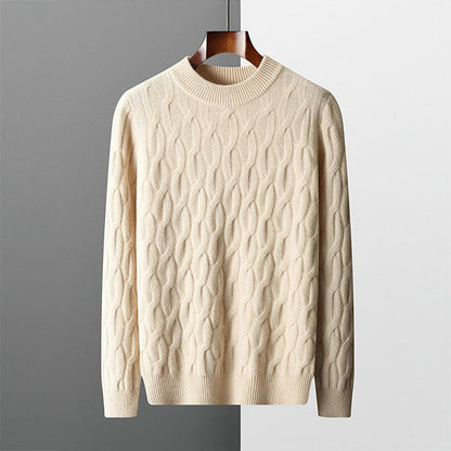 Joseph Regular Fit Mock Neck Sweater | Jacquard Knit Sweater