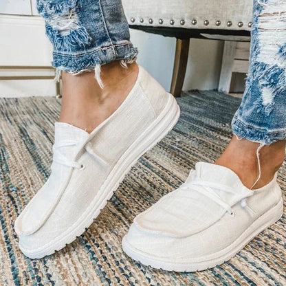 Women's shoes – Lace-up – Breathable fabric – Thick comfortable sole