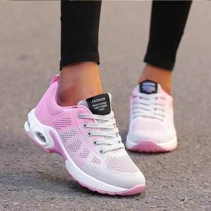 Chaussures de sport femme – Maille respirante – Semelle amortissante – Ajustement ergonomique