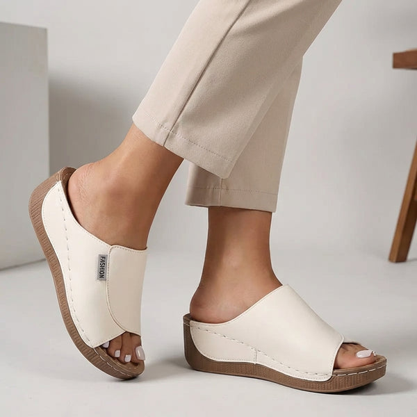 Orthopedic Slip-On Platform Sandals for Women – All-Day Comfort & Support
