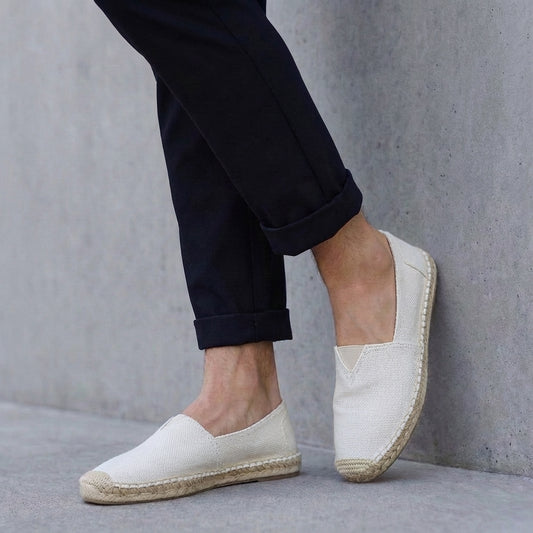 Orthopedic Jute-Sole Slip-On Espadrilles for Men – Ergonomic Comfort & Support
