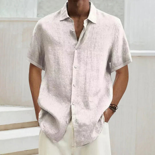 Men's shirt – Relaxed fit – Short sleeves – Breathable fabric – Casual style