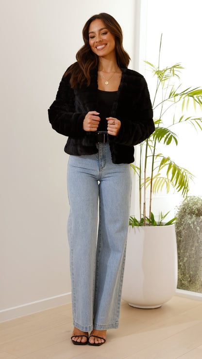 Elena Relaxed Fit Cropped Jacket | Evening Cropped Jacket