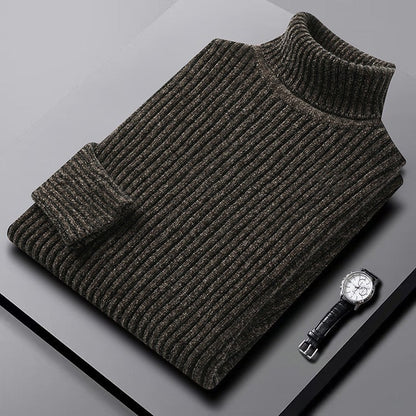 Matteo Turtleneck | Thick Ribbed Knit Winter Sweater