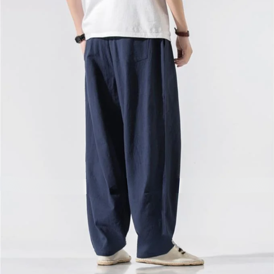 Noah Linen Pants | Wide-Leg Linen Blend Pants