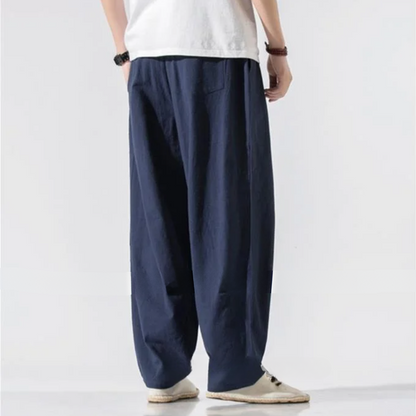 Noah Linen Pants | Wide-Leg Linen Blend Pants