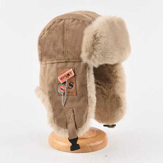 Joshua Fleece Ear Flap Trapper Hat | Fur Trim Trapper Hat