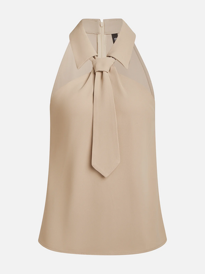 Collared Knot-Front Tank Top for Women – Everyday Versatility & Comfort