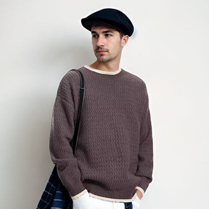Tommy Relaxed Fit Pullover Sweater | Zigzag Pullover Sweater