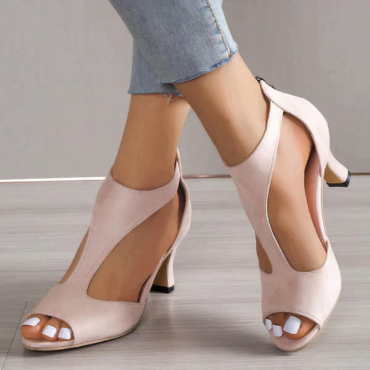 Women's sandals – Elegant design – Arch support – Comfortable mid heel