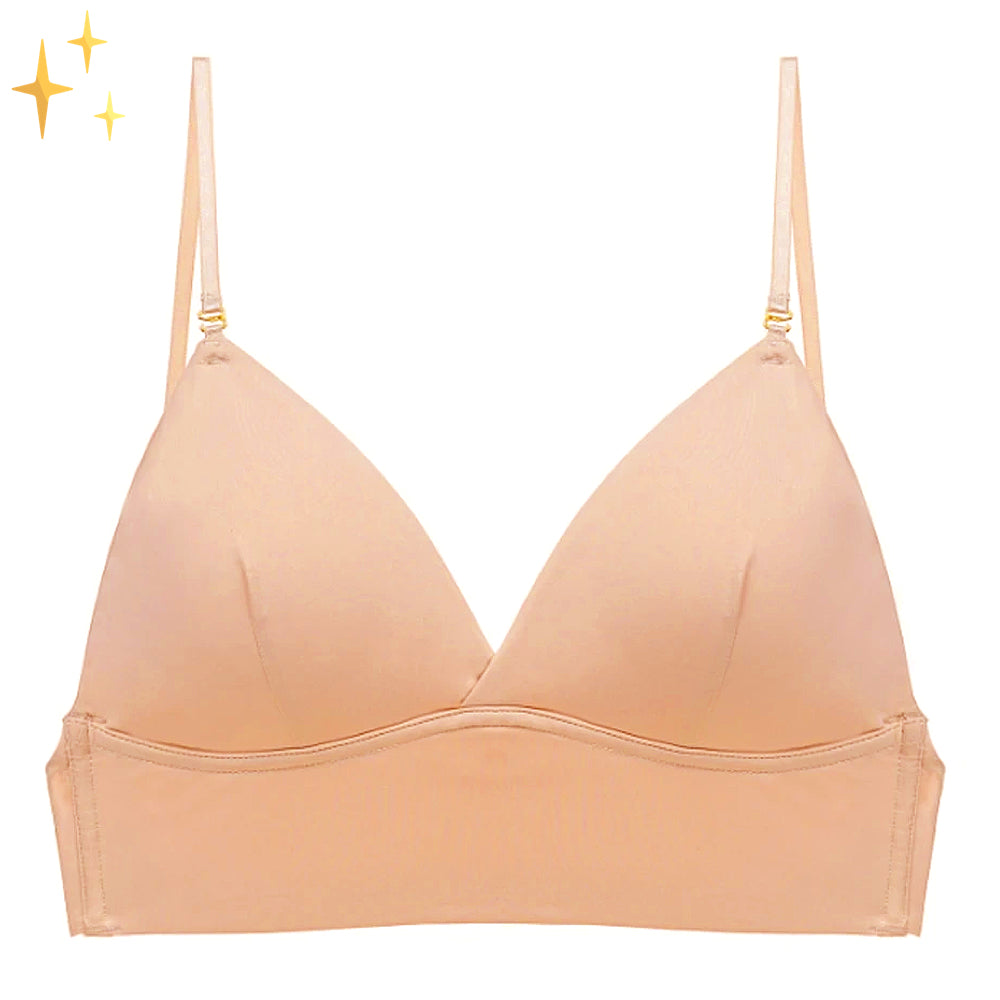 Women's backless bra – Seamless cups – Adjustable straps – Breathable fabric