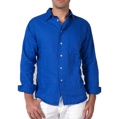 Men's casual shirt – Relaxed fit – Natural fibers – Long sleeves