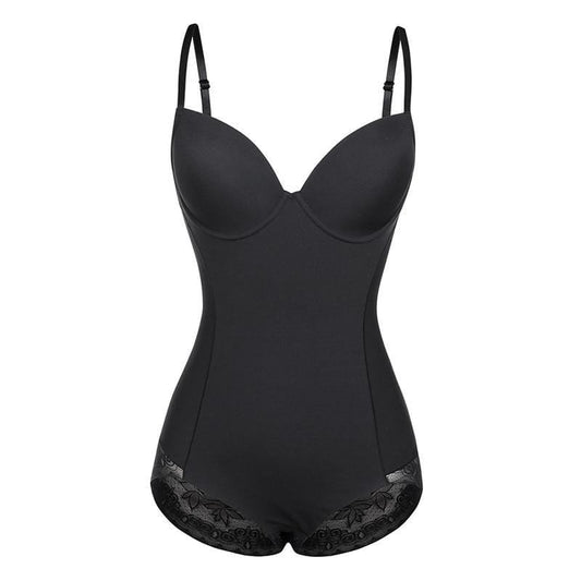 Women's bodysuit – Shaping cut – Adjustable straps – Lace trim – Comfortable support
