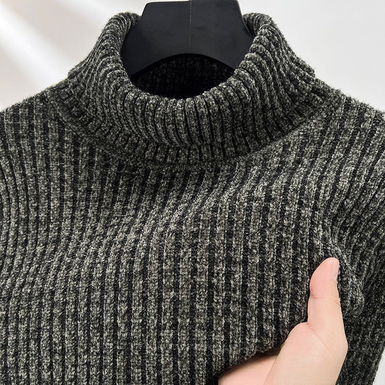 Matteo Turtleneck | Thick Ribbed Knit Winter Sweater