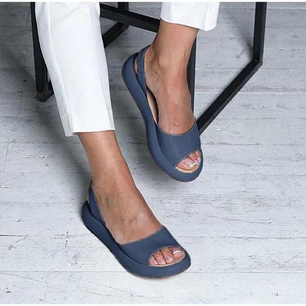 Women's sandals – Open toe – Back strap – Comfortable minimalist silhouette