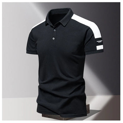 Men's polo – Slim fit – Short sleeves – Breathable fabric – Casual chic style