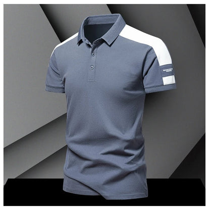 Men's polo – Slim fit – Short sleeves – Breathable fabric – Casual chic style