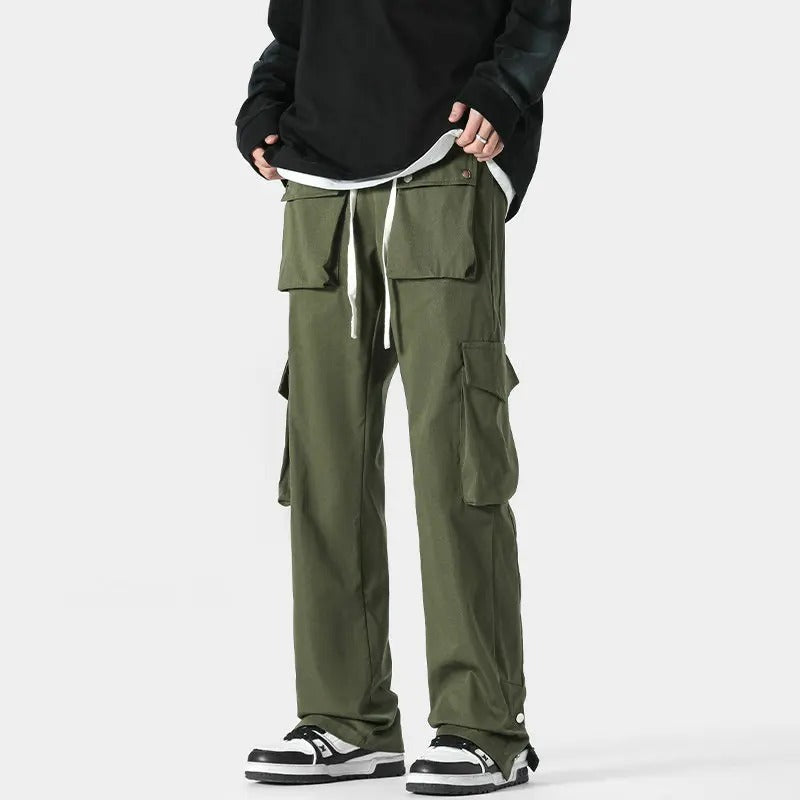 James Relaxed Fit Cargo Pants | Drawstring Waist Cargo Pants