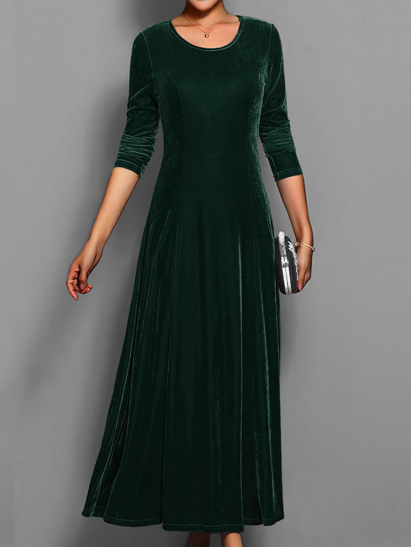 Paola A-Line Maxi Dress | Long Sleeve Formal Maxi Dress