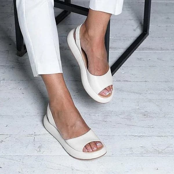Women's sandals – Open toe – Back strap – Comfortable minimalist silhouette