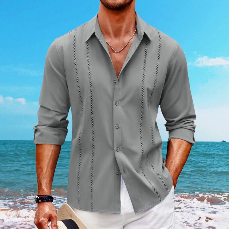 Men's shirt – Relaxed fit – Long sleeves – Breathable fabric – Casual style