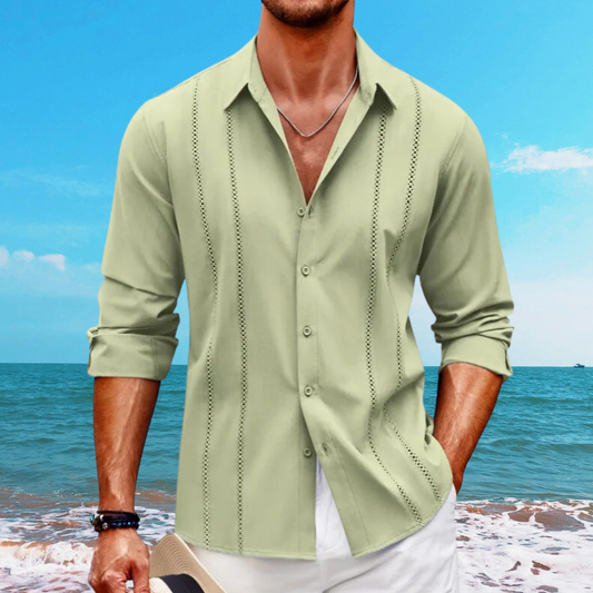 Men's shirt – Relaxed fit – Long sleeves – Breathable fabric – Casual style