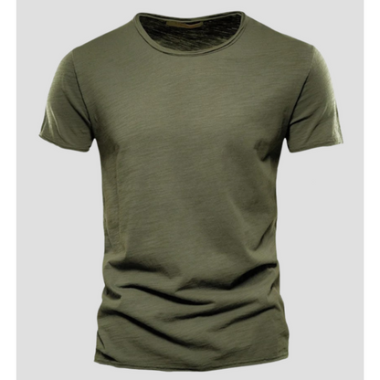 Men's T-shirt – Slim fit – Crew neck – Short sleeves – Breathable knit – Clean style