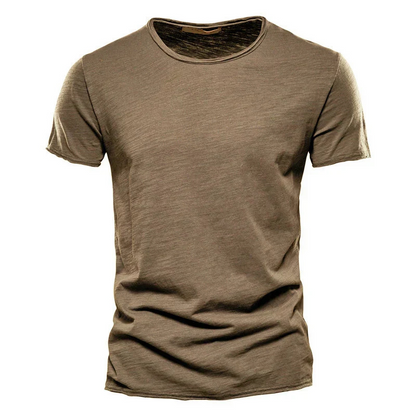 Men's T-shirt – Slim fit – Crew neck – Short sleeves – Breathable knit – Clean style
