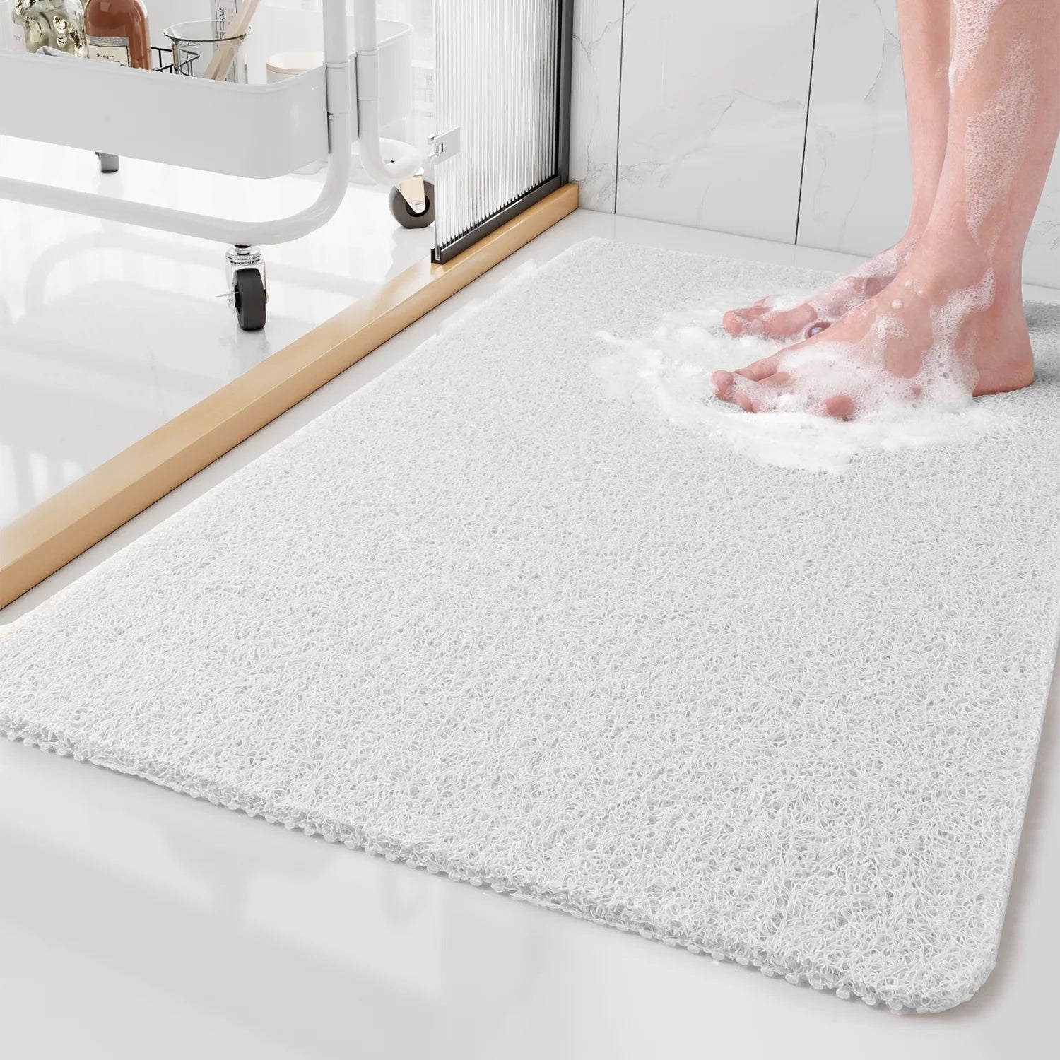 PVC Coil Permeable Non-Slip Shower Mat