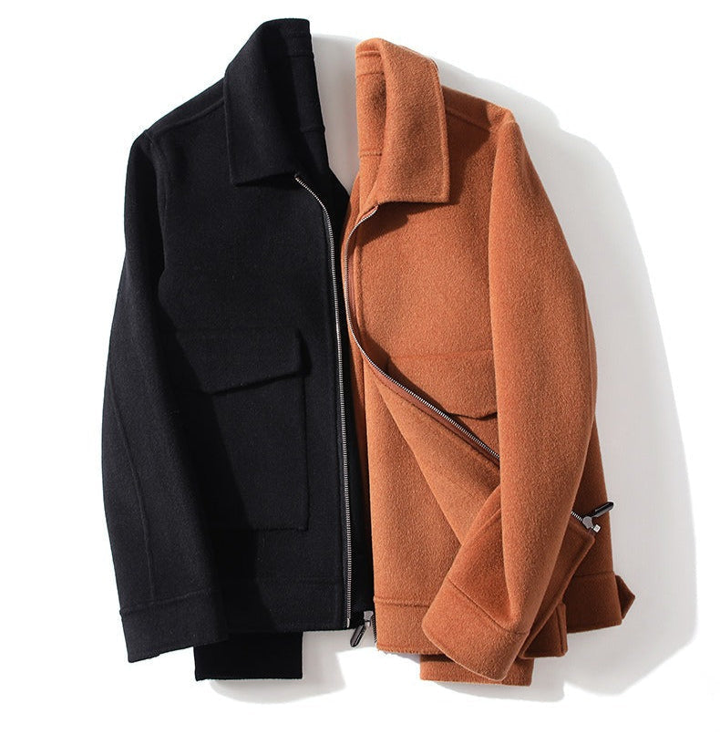 Lucas Bomber Jacket | Zip Front Flap Pockets Bomber Jacket