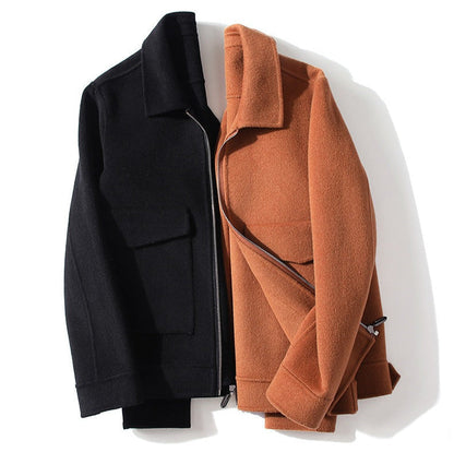 Lucas Bomber Jacket | Zip Front Flap Pockets Bomber Jacket