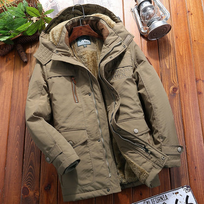 Veste matelassée homme – Coupe ample – Capuche doublée – Multiples poches pratiques