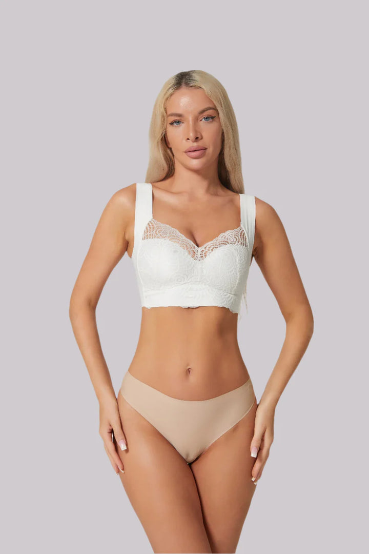 Soutien-gorge femme – Dentelle raffinée – Maintien push-up – Bretelles larges confortables