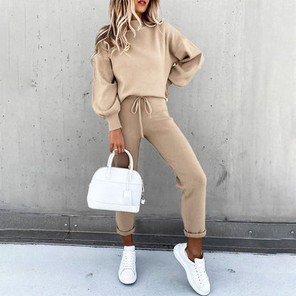 Bianca Relaxed Fit Two-Piece Set | Mock Neck Two-Piece Set