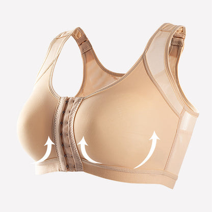 Women's bra – Reinforced support – Front closure – Wide straps – Breathable fabric