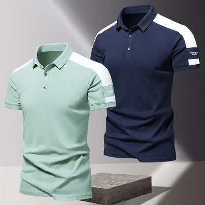 Men's polo – Slim fit – Short sleeves – Breathable fabric – Casual chic style