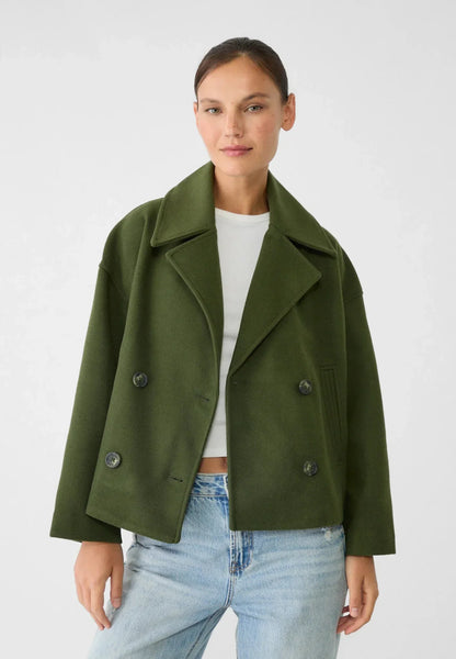 Veste femme – Coupe oversize – Style structuré – Boutonnage croisé – Style court