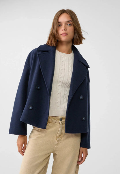 Veste femme – Coupe oversize – Style structuré – Boutonnage croisé – Style court