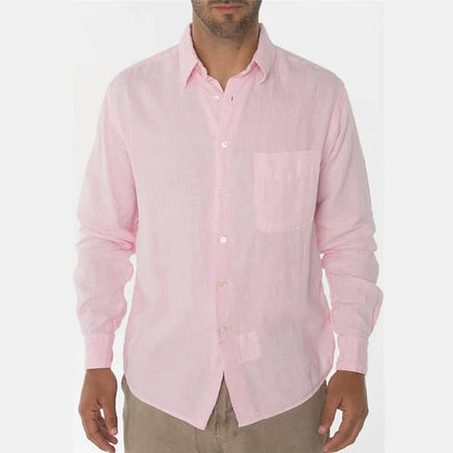 Men's casual shirt – Relaxed fit – Natural fibers – Long sleeves