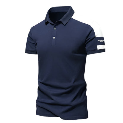 Men's polo – Slim fit – Short sleeves – Breathable fabric – Casual chic style